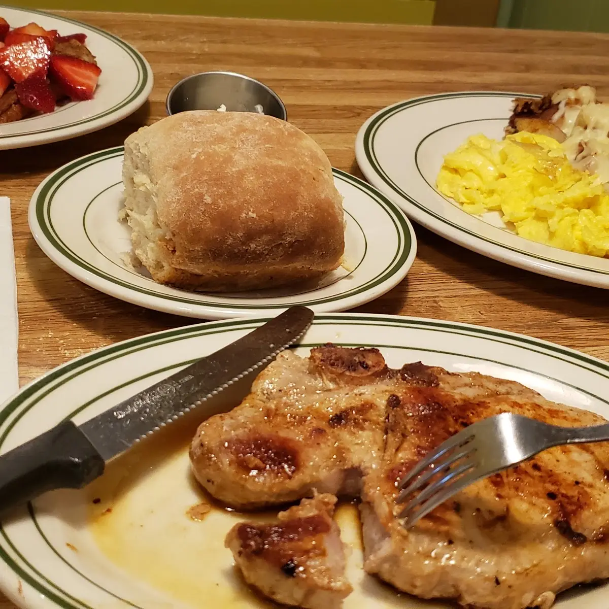 Pork Chop Breakfast