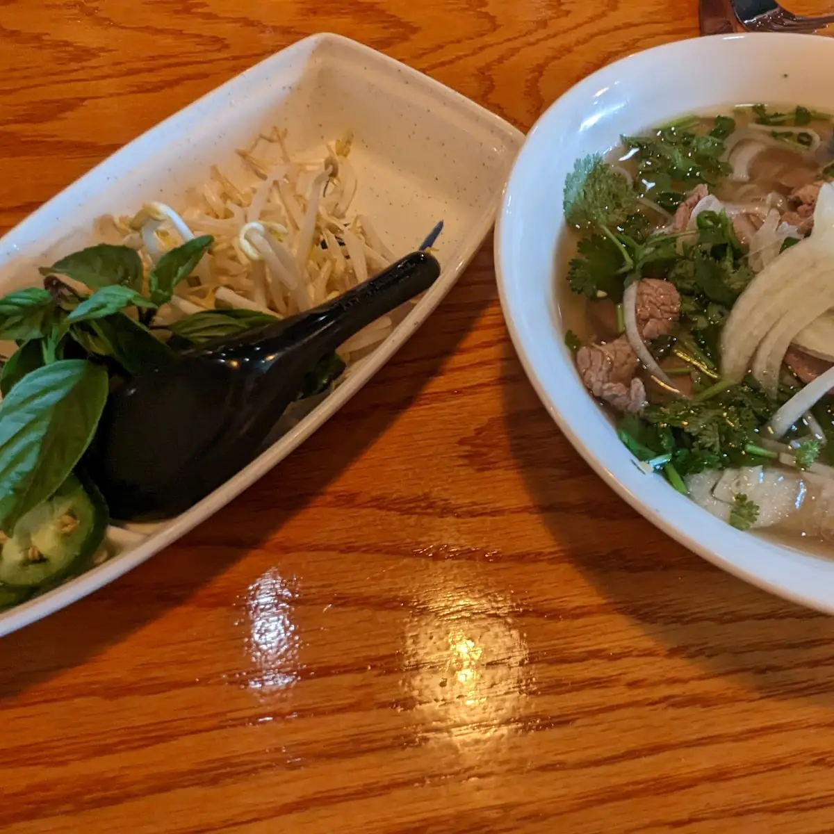 PHO W/ RARE STEAK