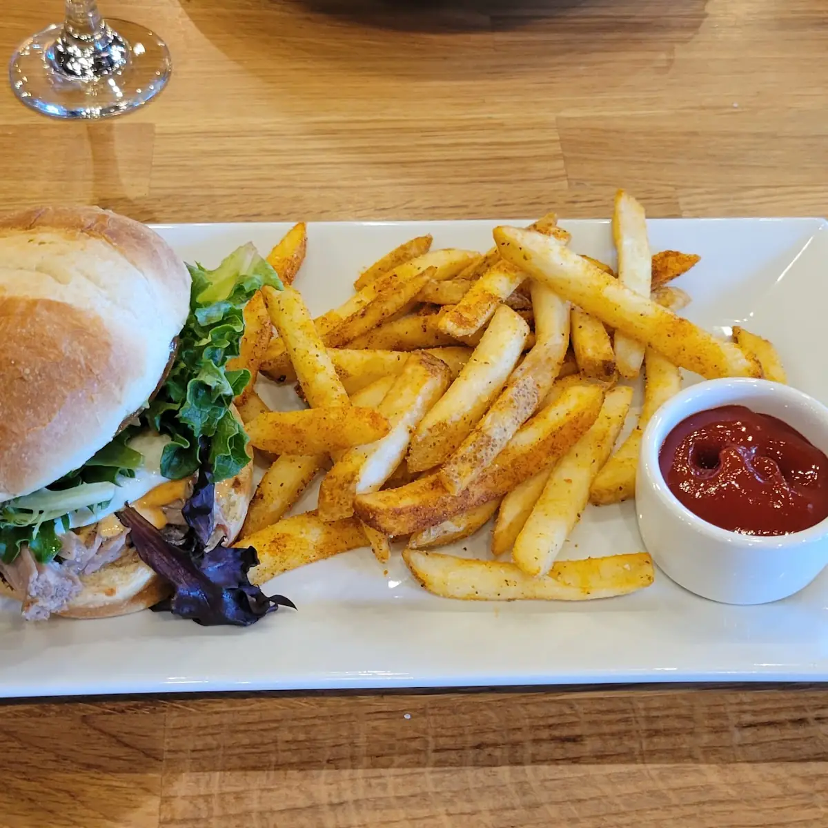 Flat Iron Steak and Fries