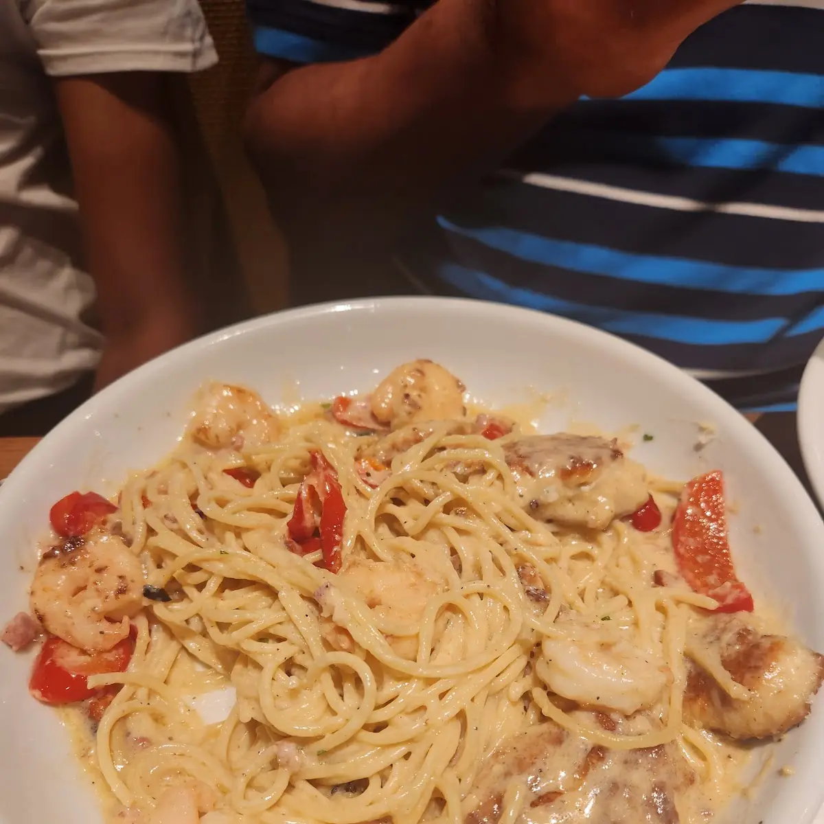 Chicken & Shrimp Carbonara