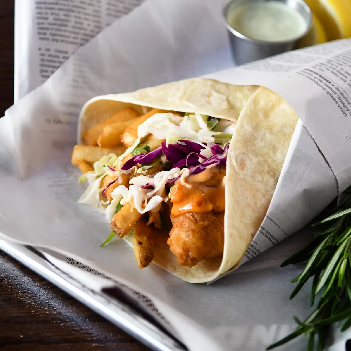 Fish & Chips Burrito