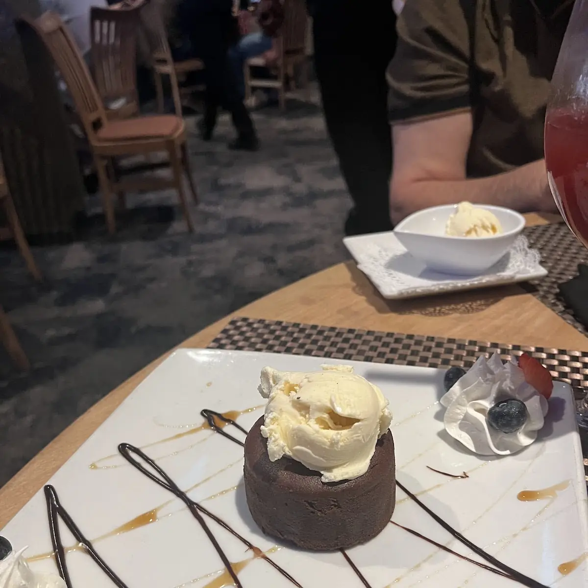 Chocolate Cake with Vanilla Ice Cream