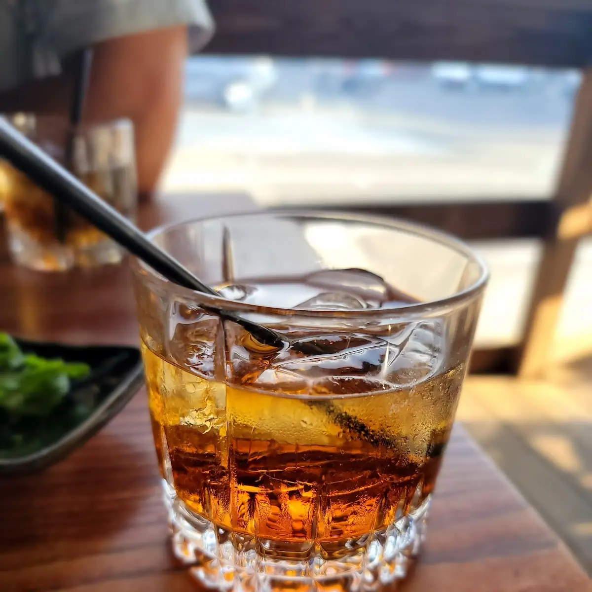 Smoked GbR Peach Old Fashioned