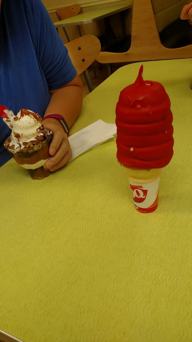 Dipped Cone and Pecan Mud Slide