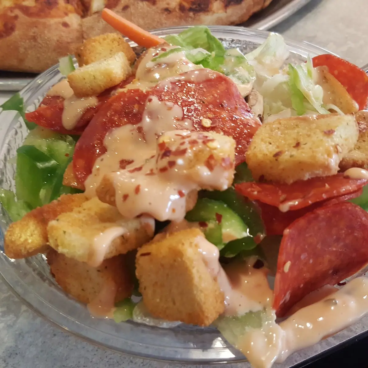 Salad with Thousand Island Dressing