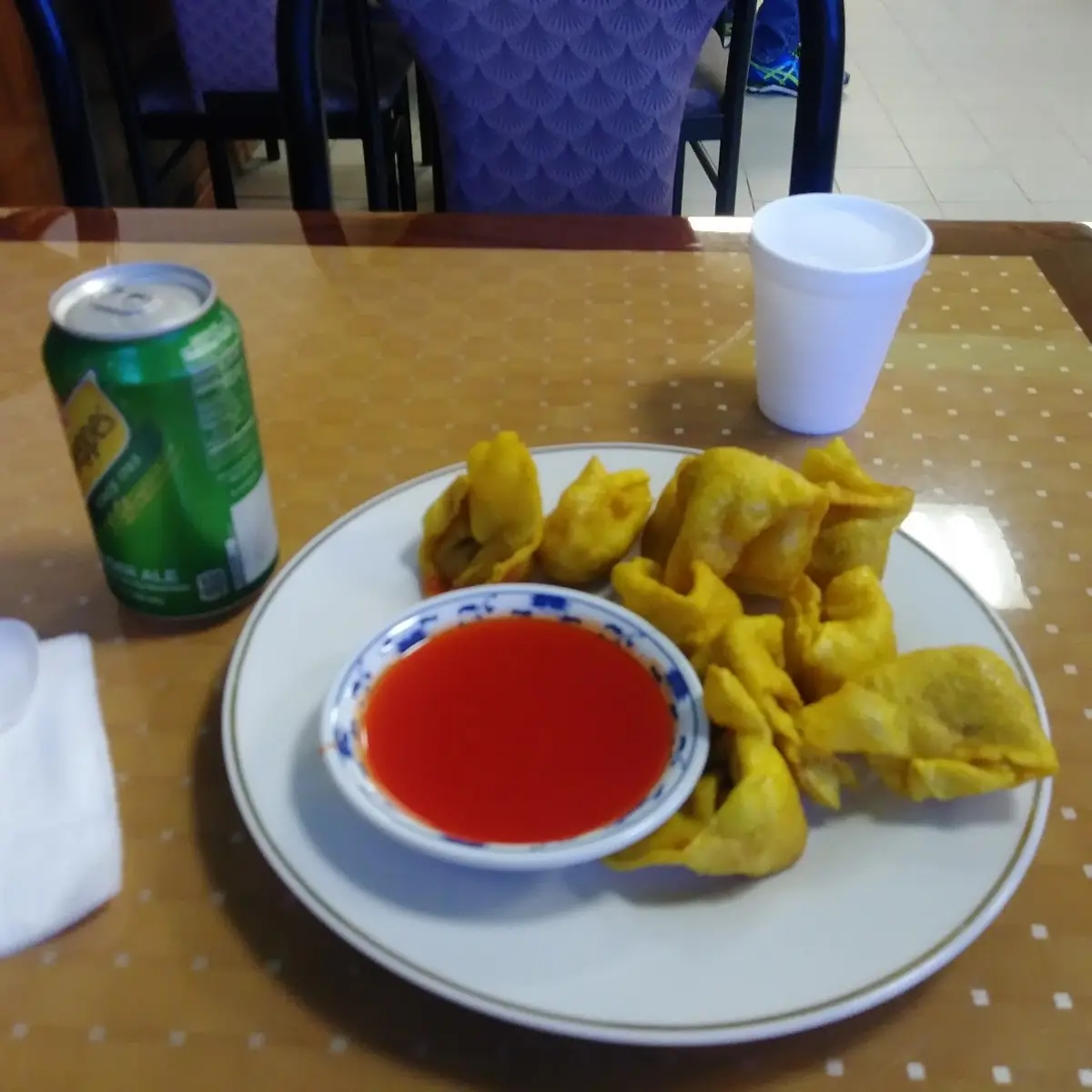 Gingerale N Fried Wonton