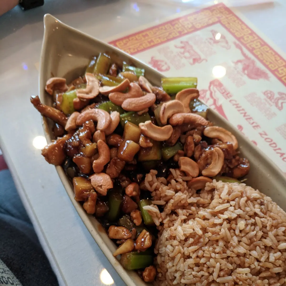 Cashew Chicken and Fried Rice