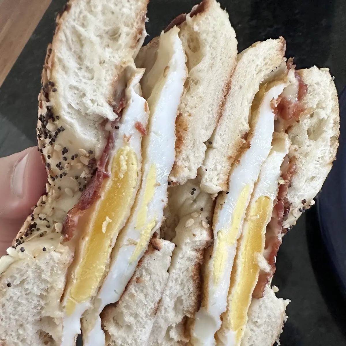 Bacon Egg Cheese Everything Bagel