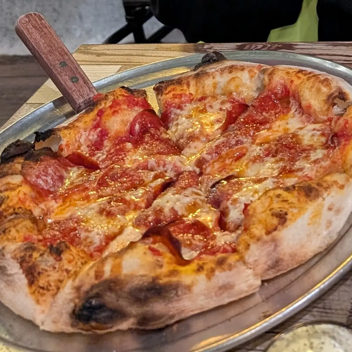 Wood Fired Pepperoni Pizza