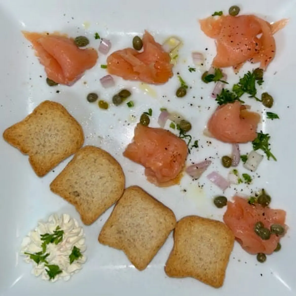 Smoked Salmon Carpacio