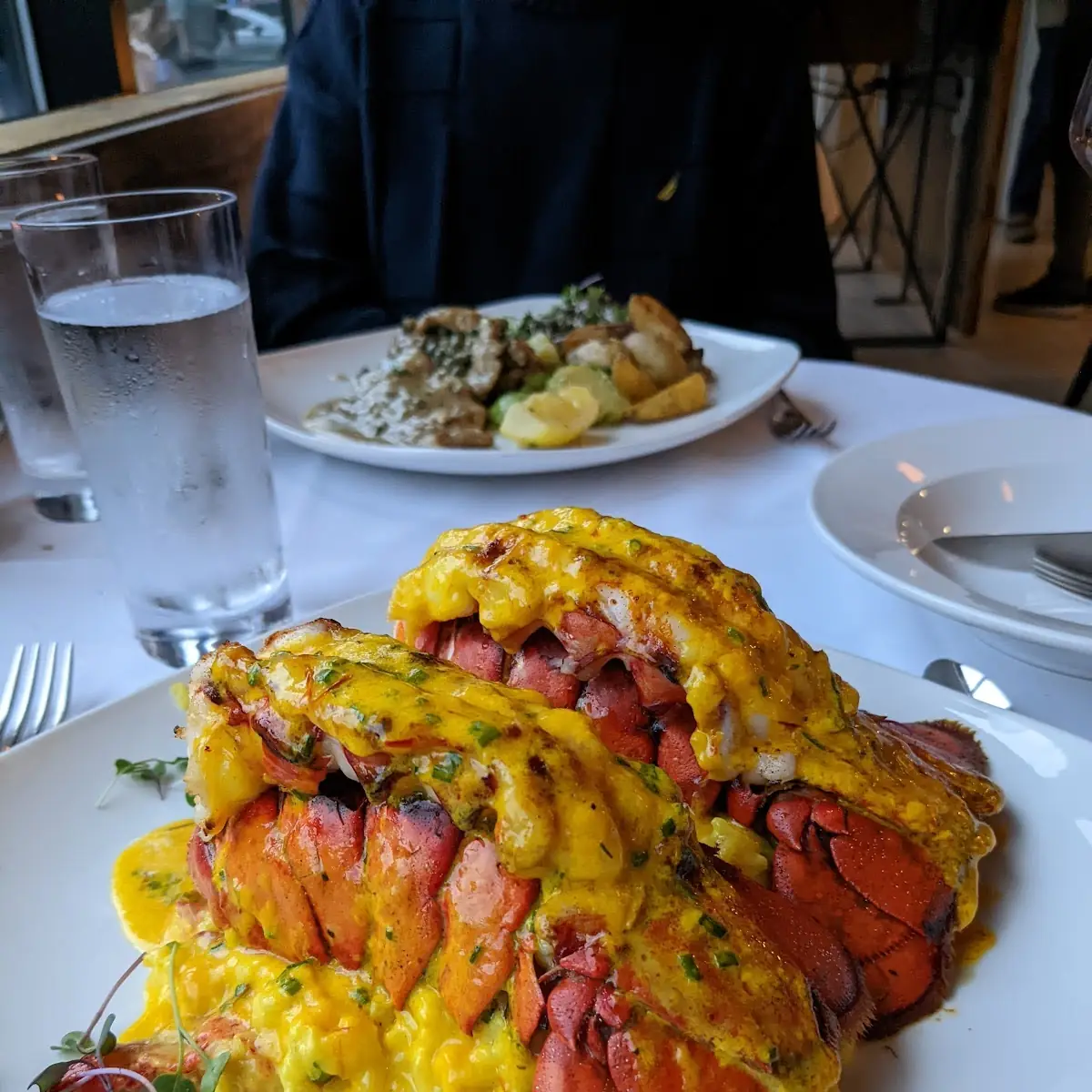 Grilled Lobster Tail with Shrimp