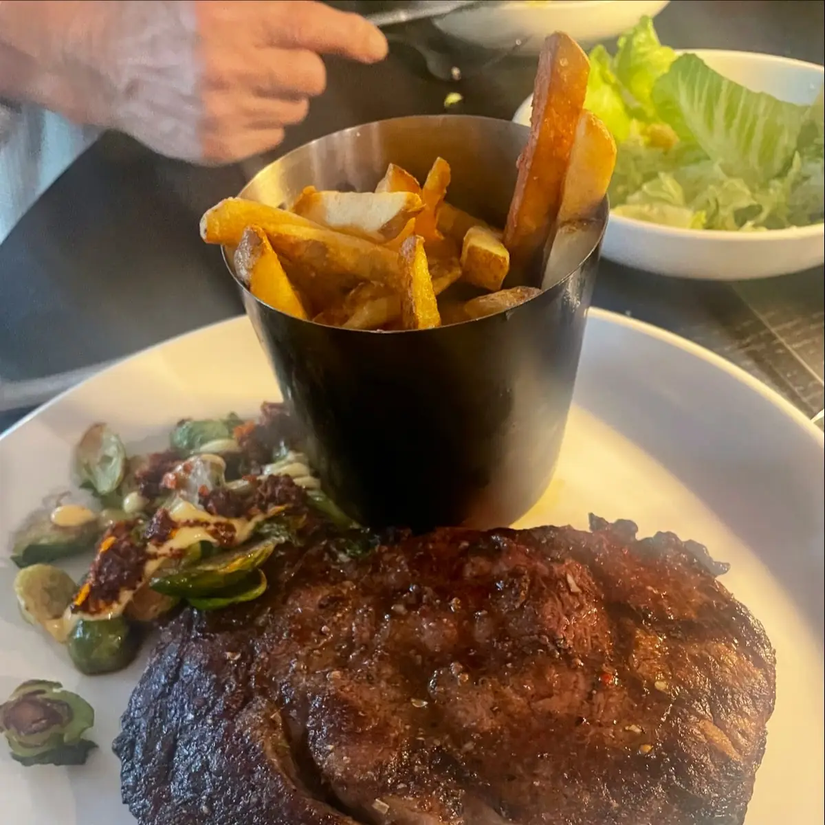 Ribeye with Brussels Sprouts
