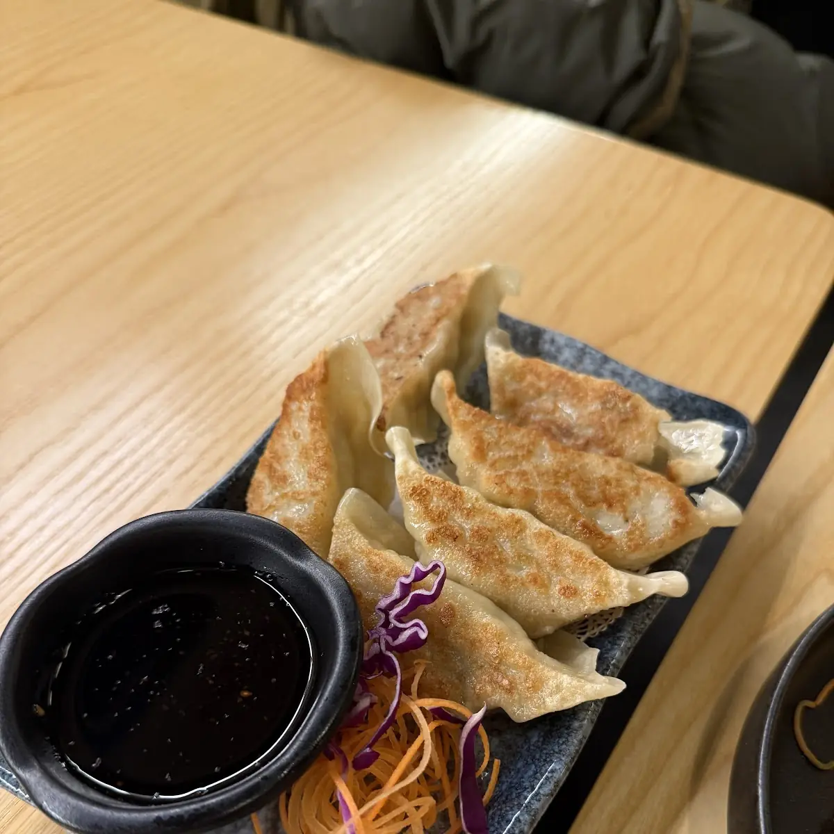 Pan-Fried Dumplings with Soy Sauce