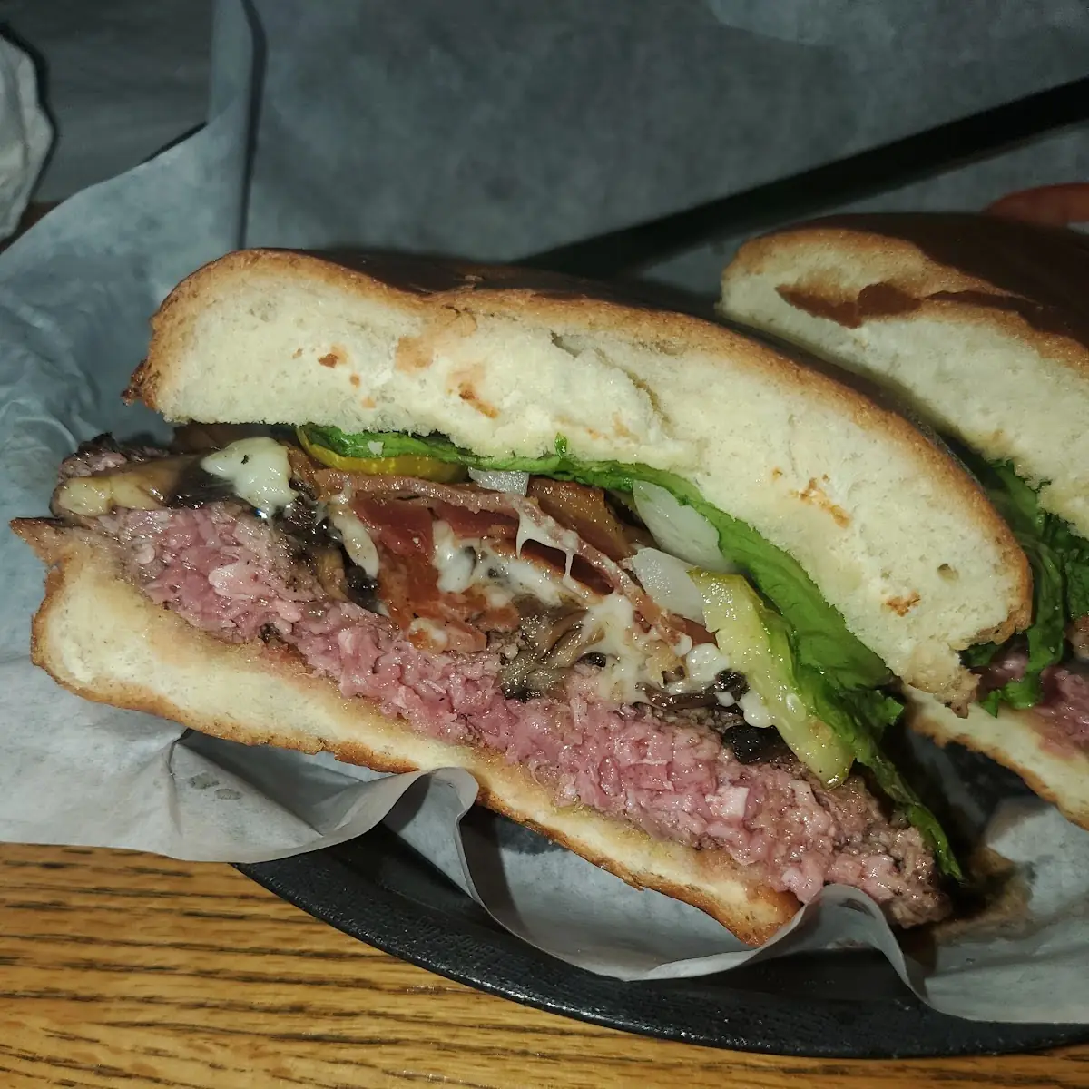 Mushroom Swiss Burger