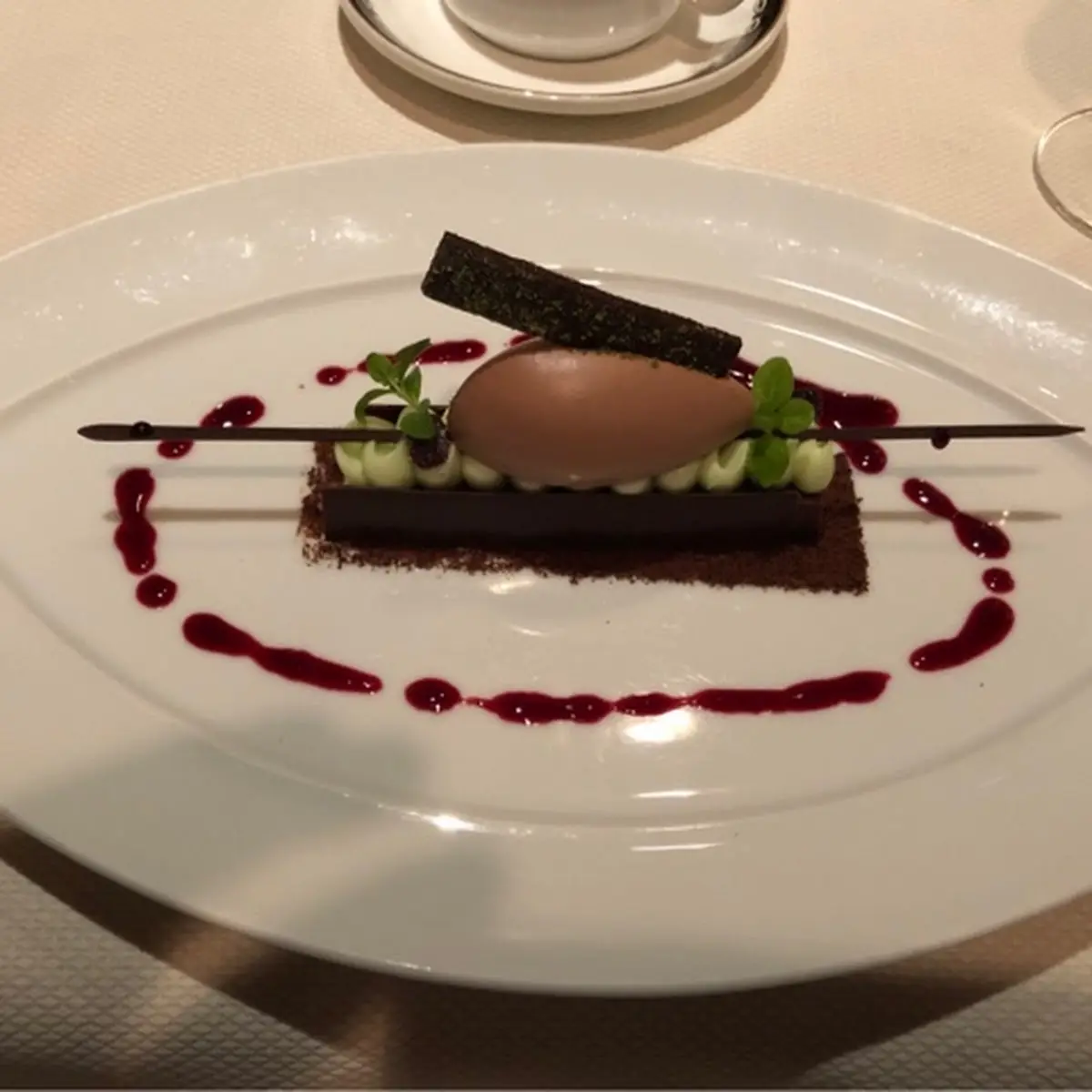 Gold Chocolate Dessert