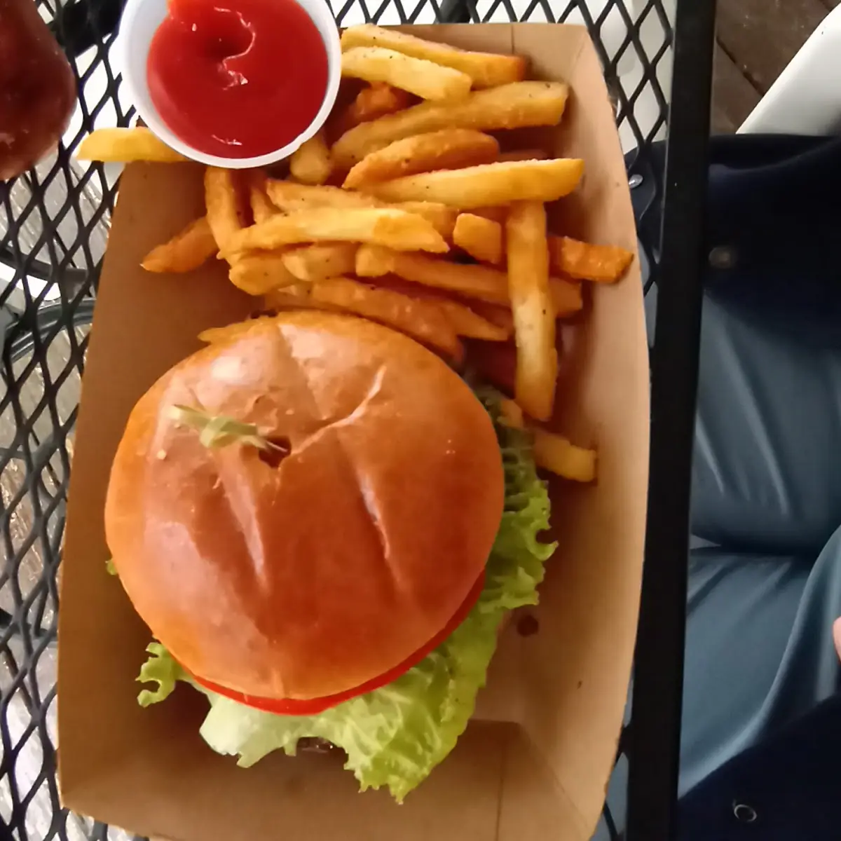 Burger and Fries
