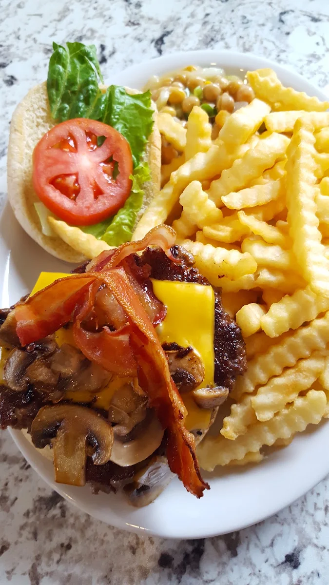 Bacon Cheeseburger and Fries