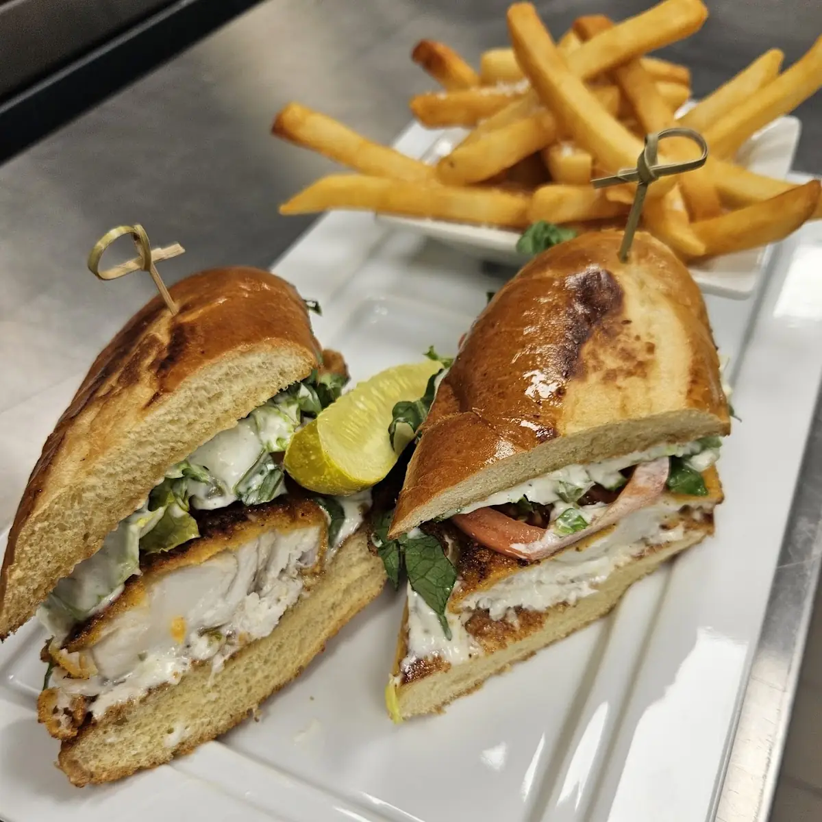 Pan Fried Haddock Sandwich