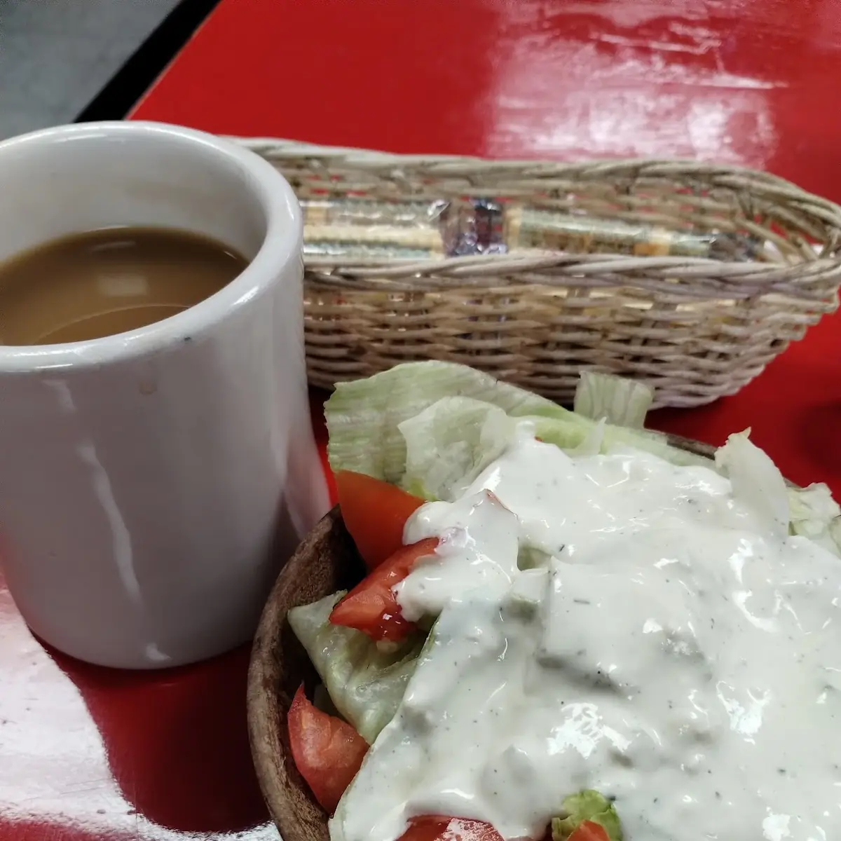 Side Salad with Ranch Dressing