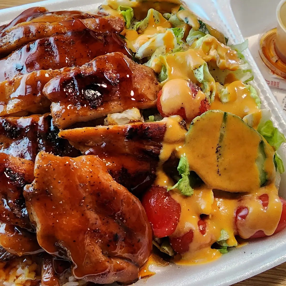 Chicken Teriyaki with Salad