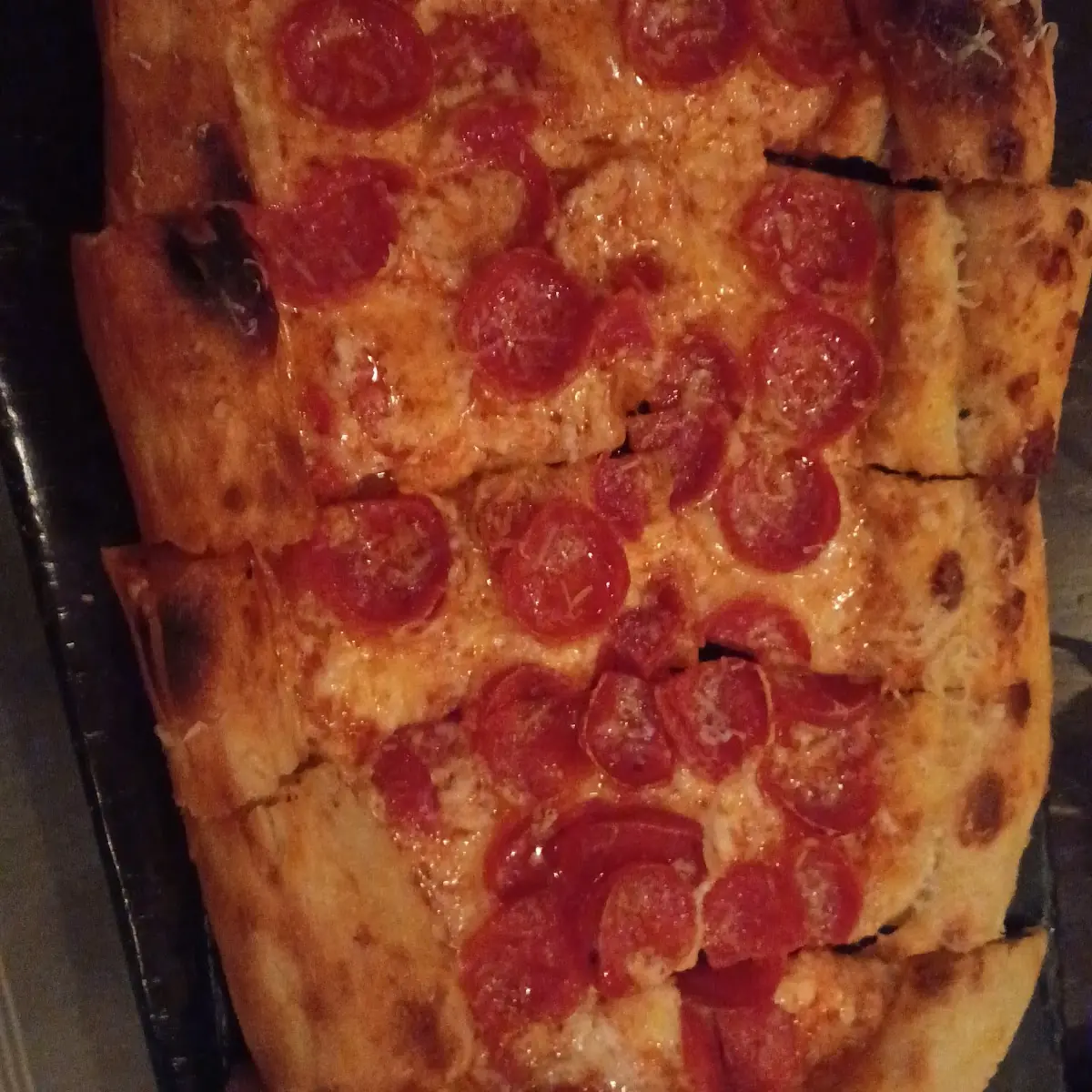Burnt Pepperoni Pizza