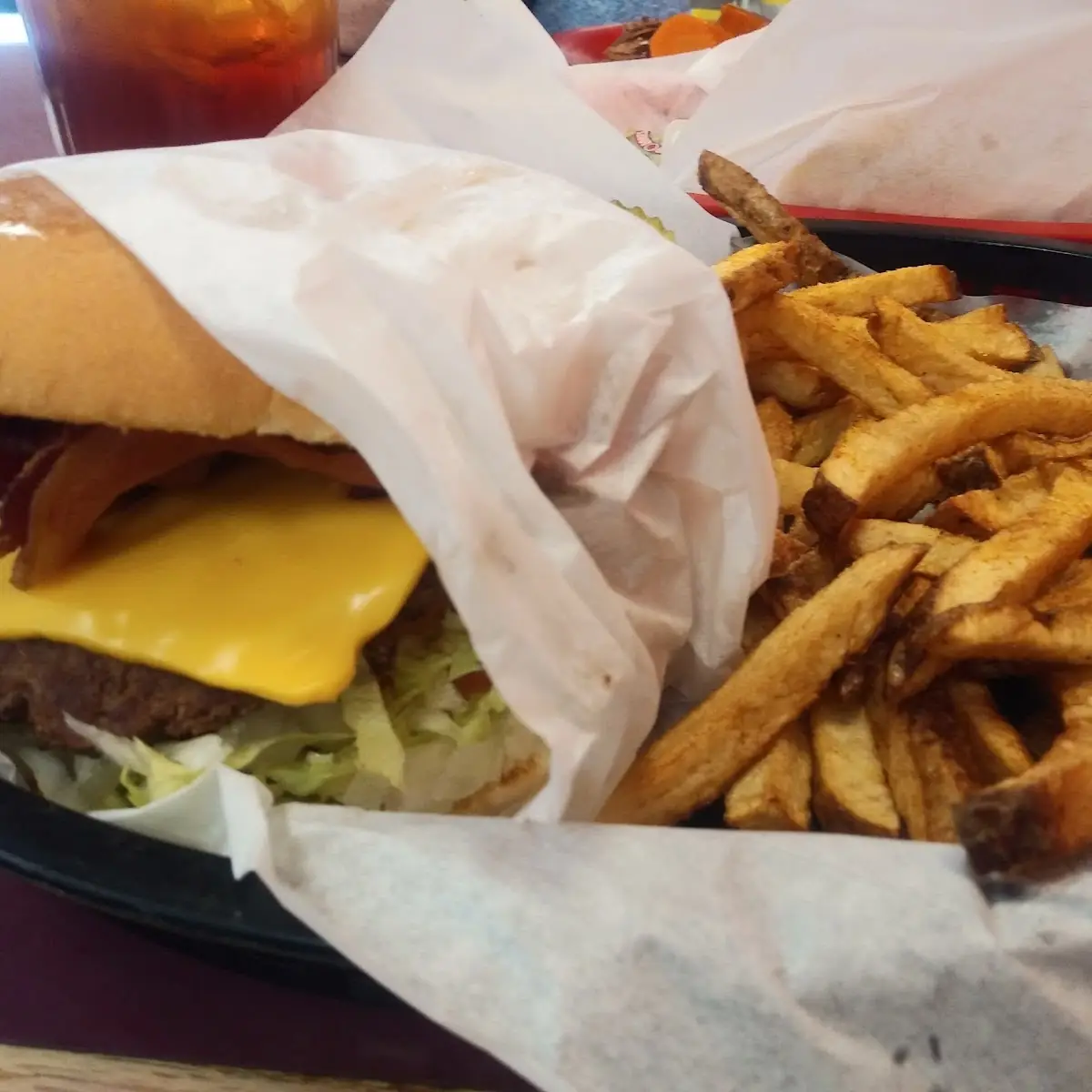 Bacon Cheeseburger with Fries
