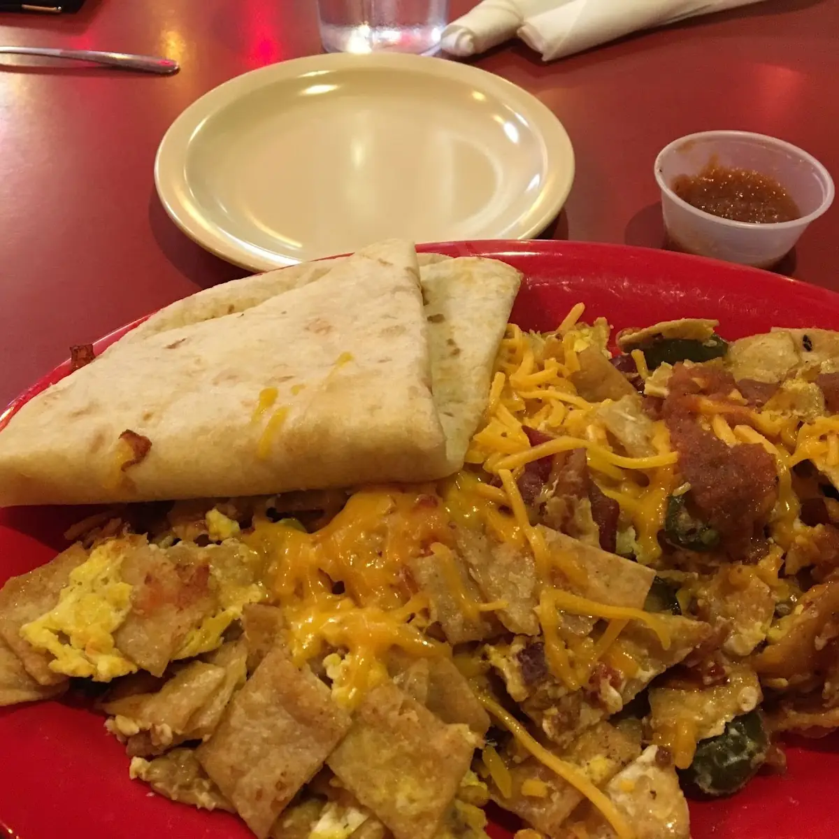 Chorizo & Eggs Refried Beans Home Fries