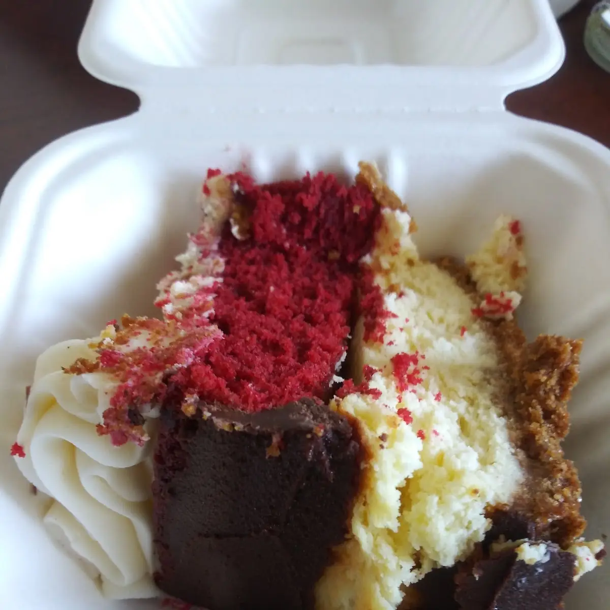 Red Velvet Cheesecake Slice