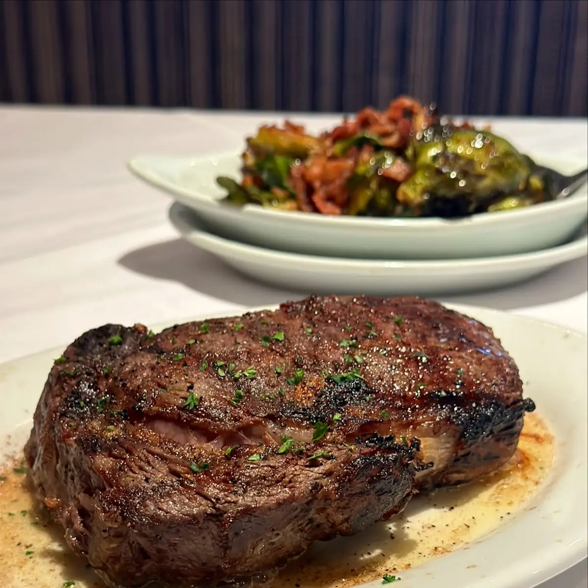 Bone in Cowboy Ribeye Medium Rare