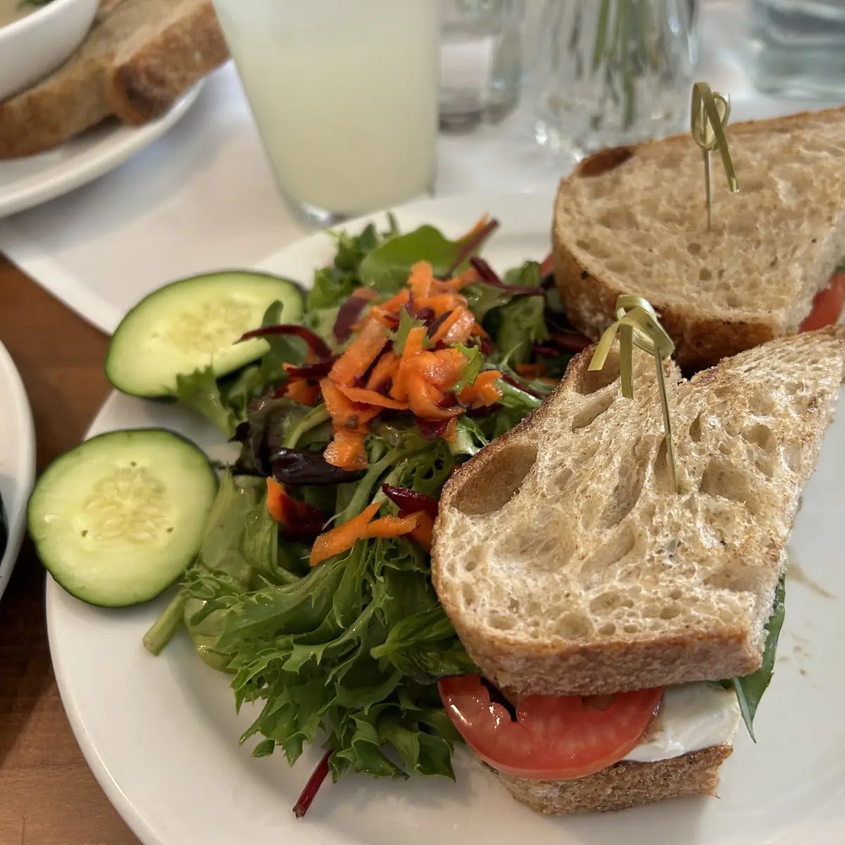 Fresh Salad and Green Juice