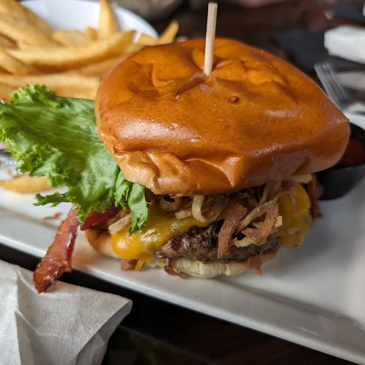 Bacon Stuffed Gouda Burger