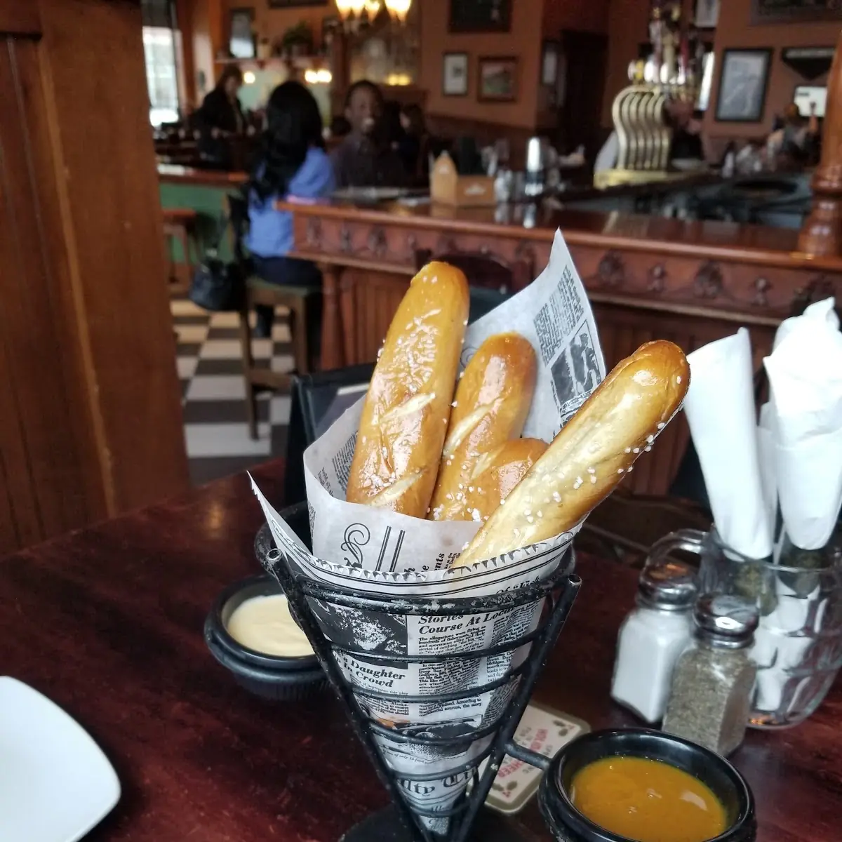 Soft Pretzels and Dipping Sauces