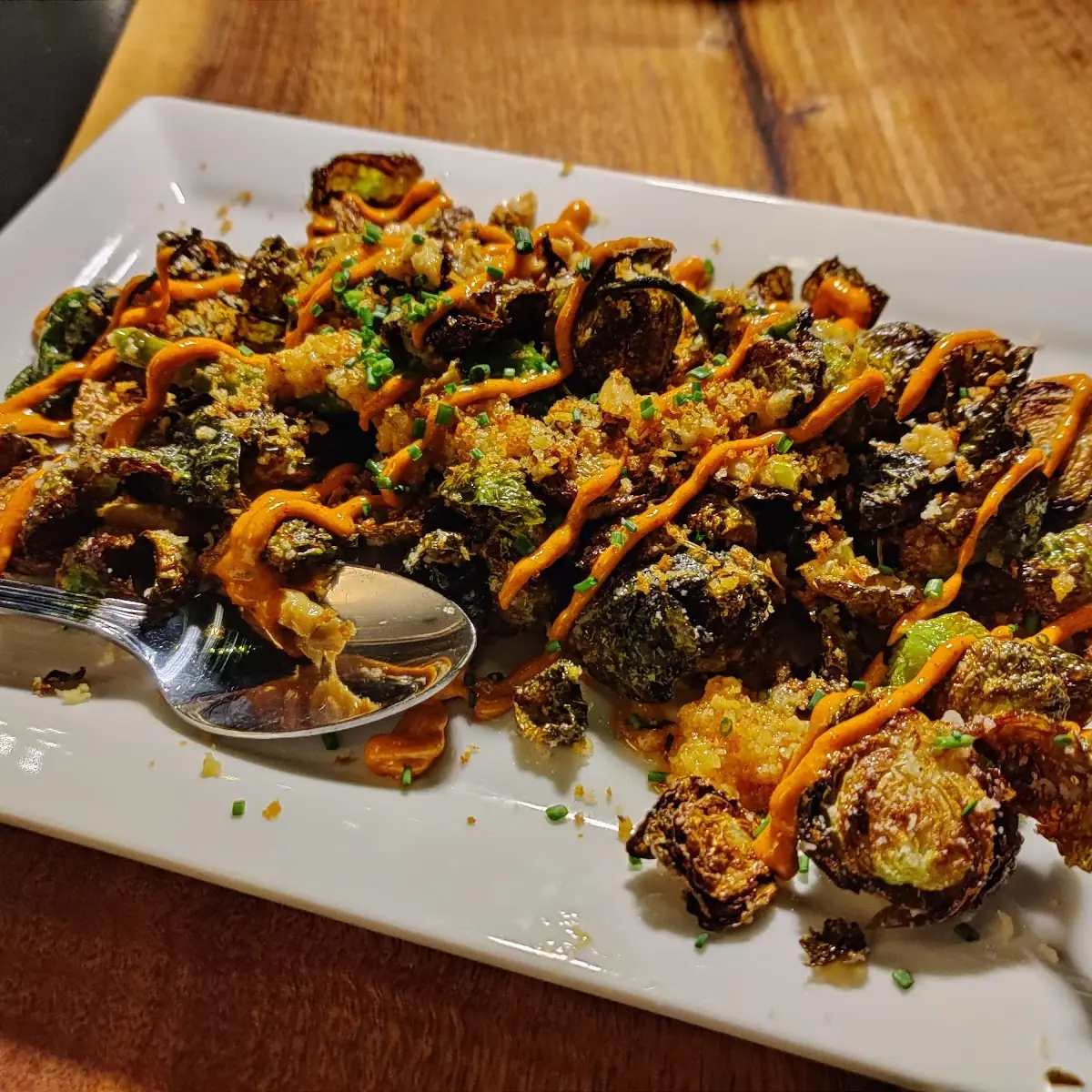Crispy Brussel Sprouts & Shishito Peppers