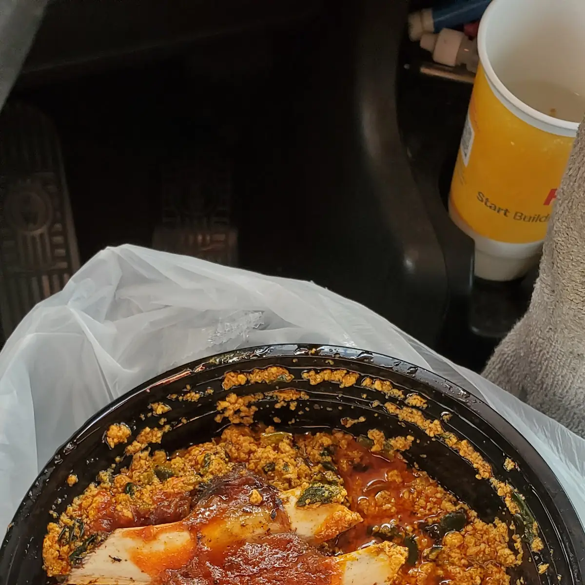 Egusi and Pounded Yam
