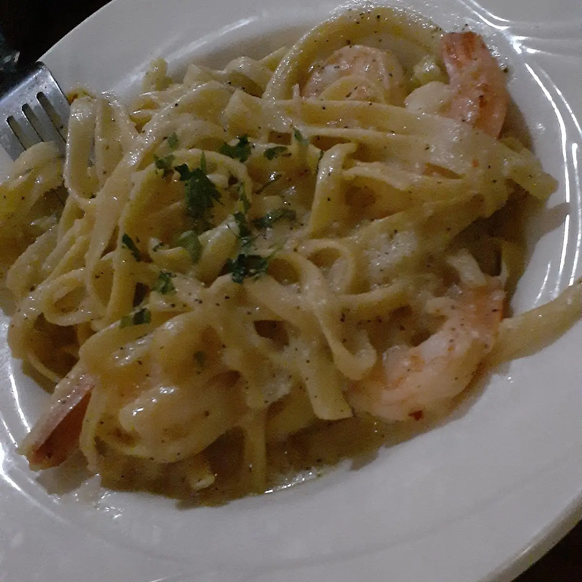 Chicken and Shrimp Alfredo