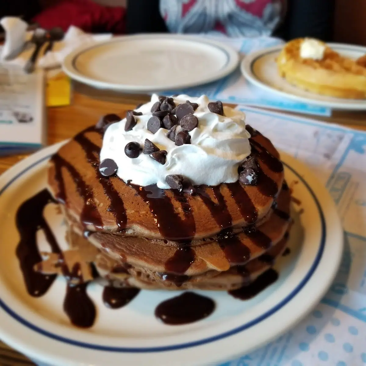 Double Chocolate Chip Pancakes
