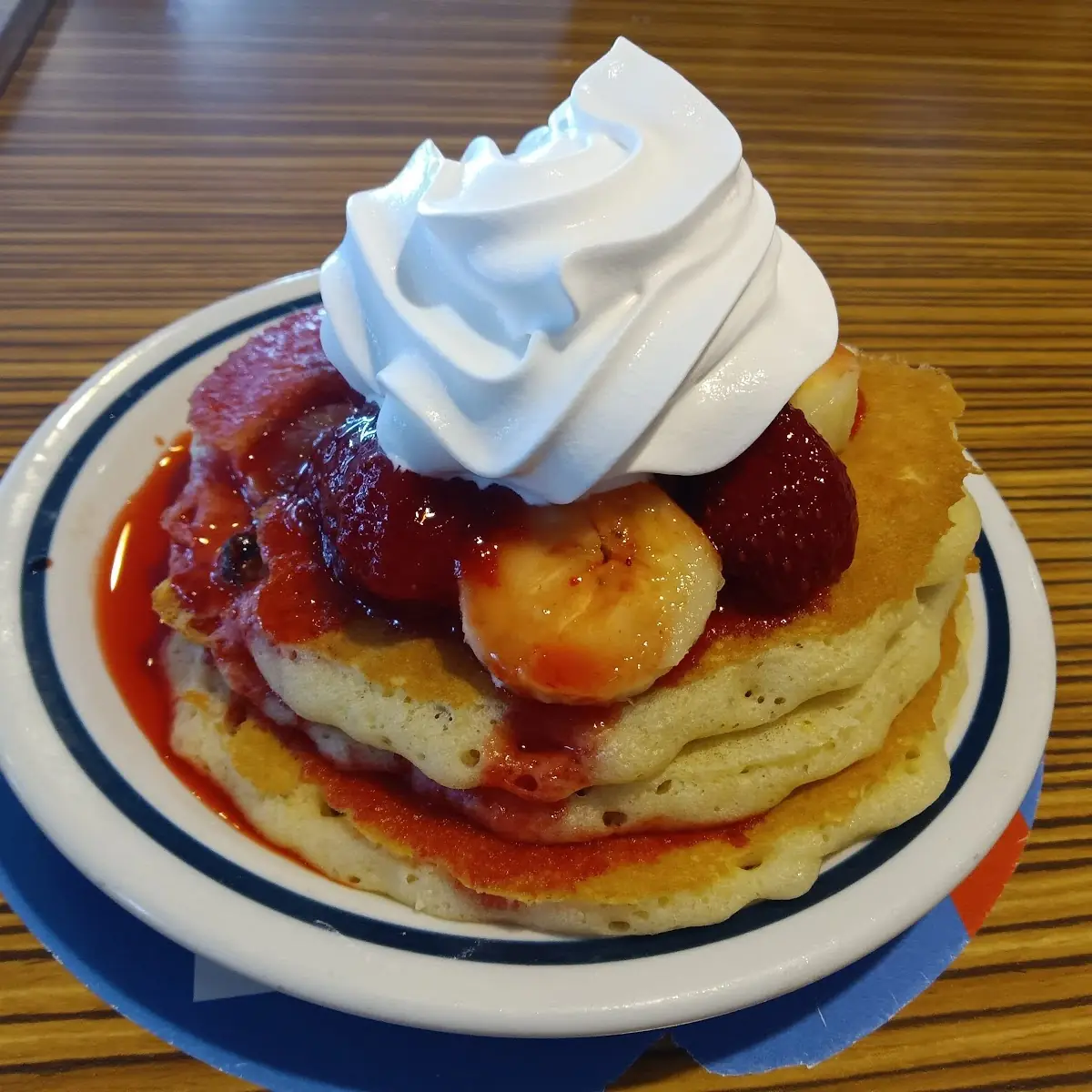 Red White & Blueberry Pancake Combo