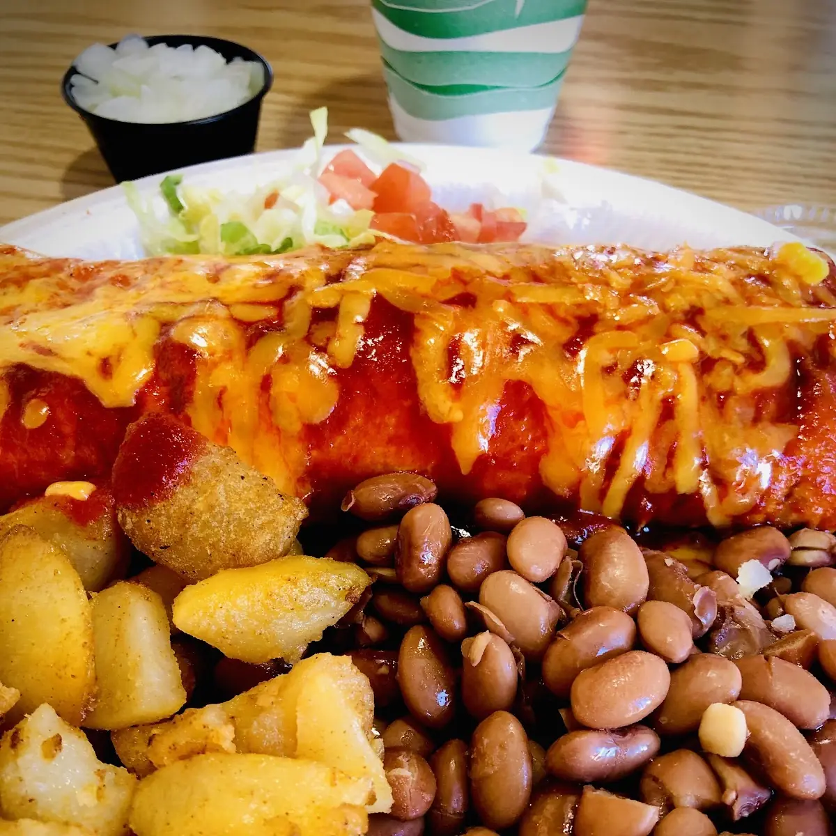 Bean Burrito Plate