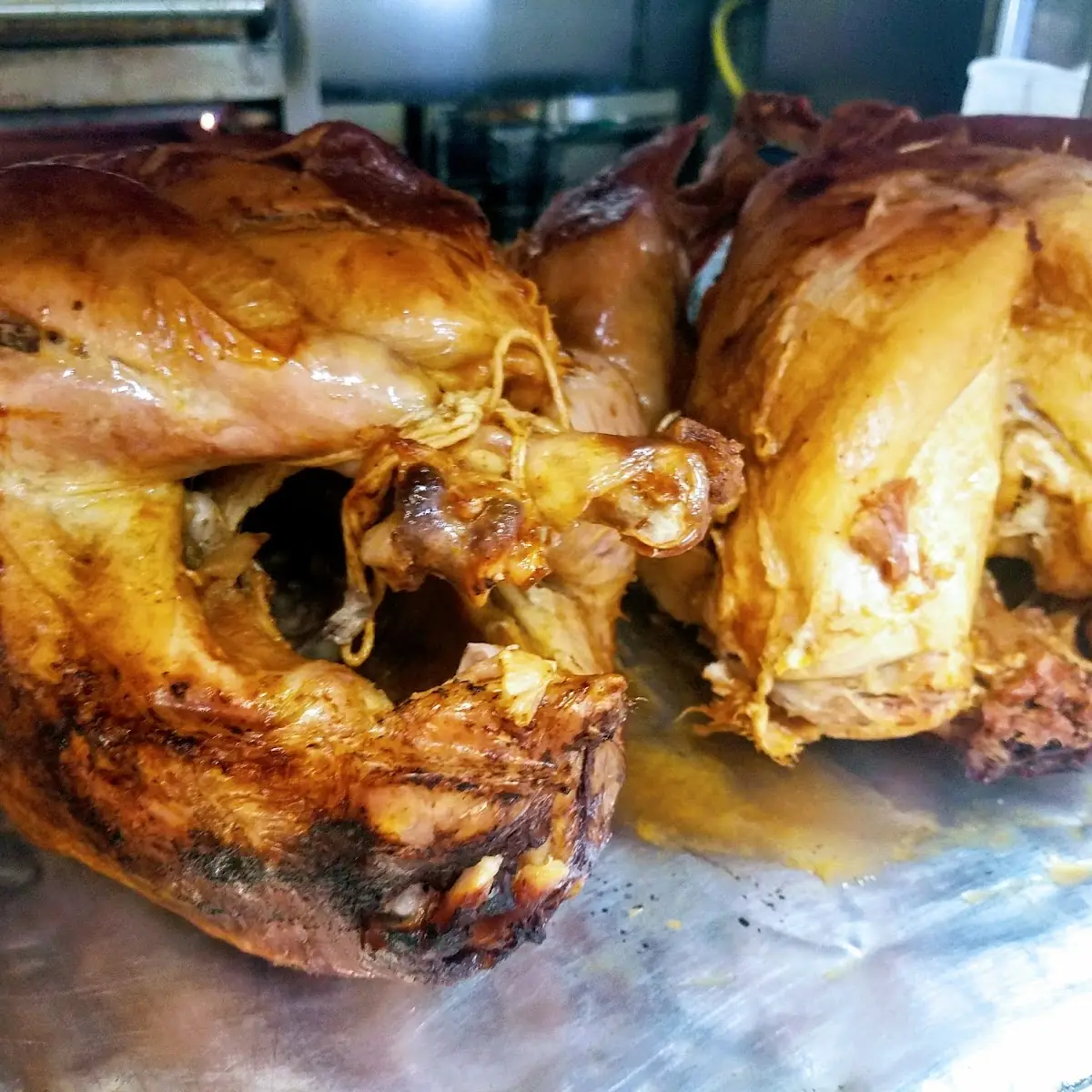 Half Roasted Chicken with or Without BBQ Sauce
