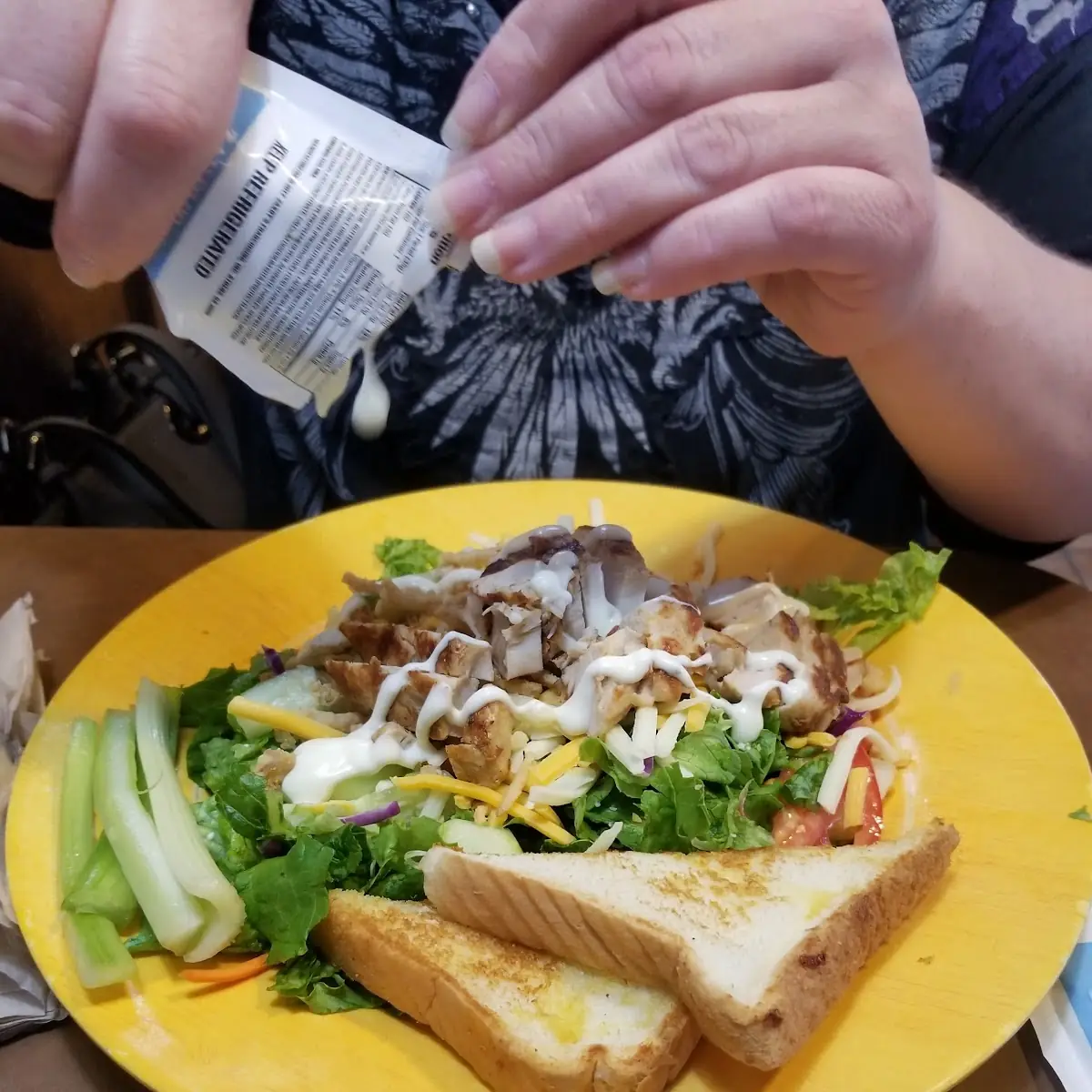 Caesar Salad with Grill Chicken