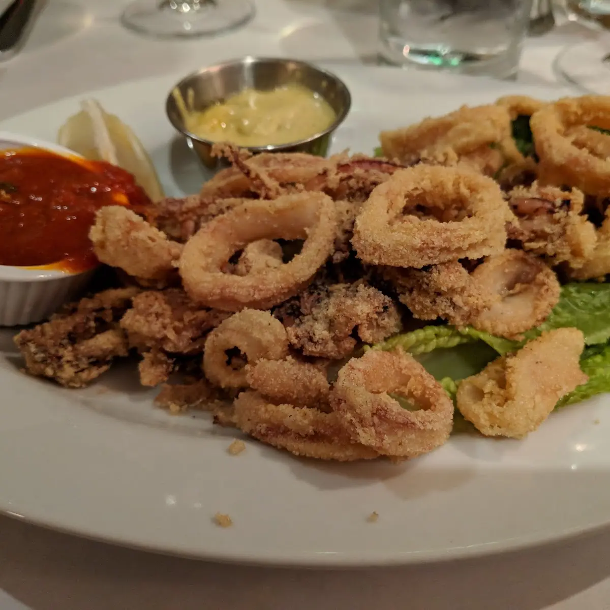 Fried Calamari with Dipping Sauces