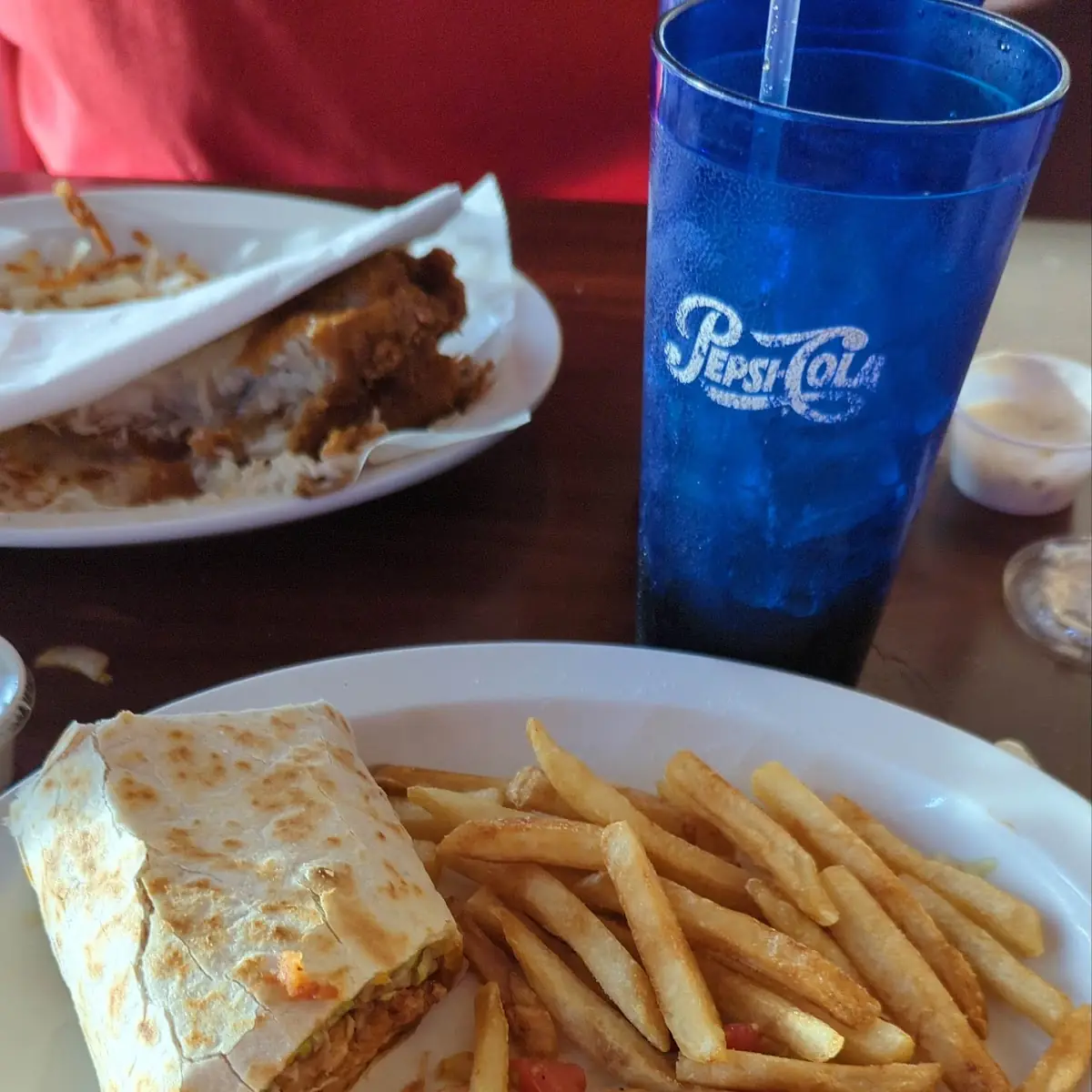 BBQ Chicken Wrap French Fries