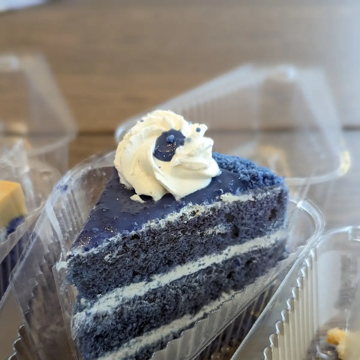 Ube Overload Cake Slice
