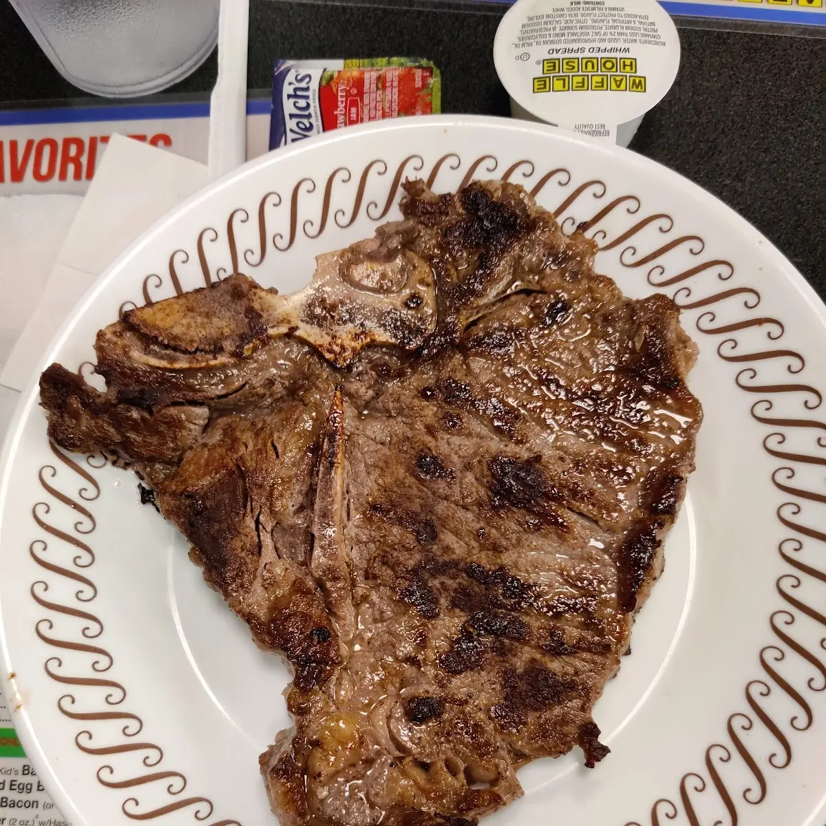T Bone Steak & Eggs Scrambled Eggs