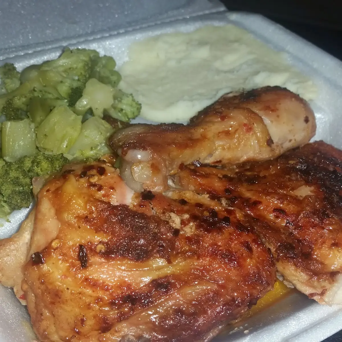 Chicken Broccoli Mashed Potatoes