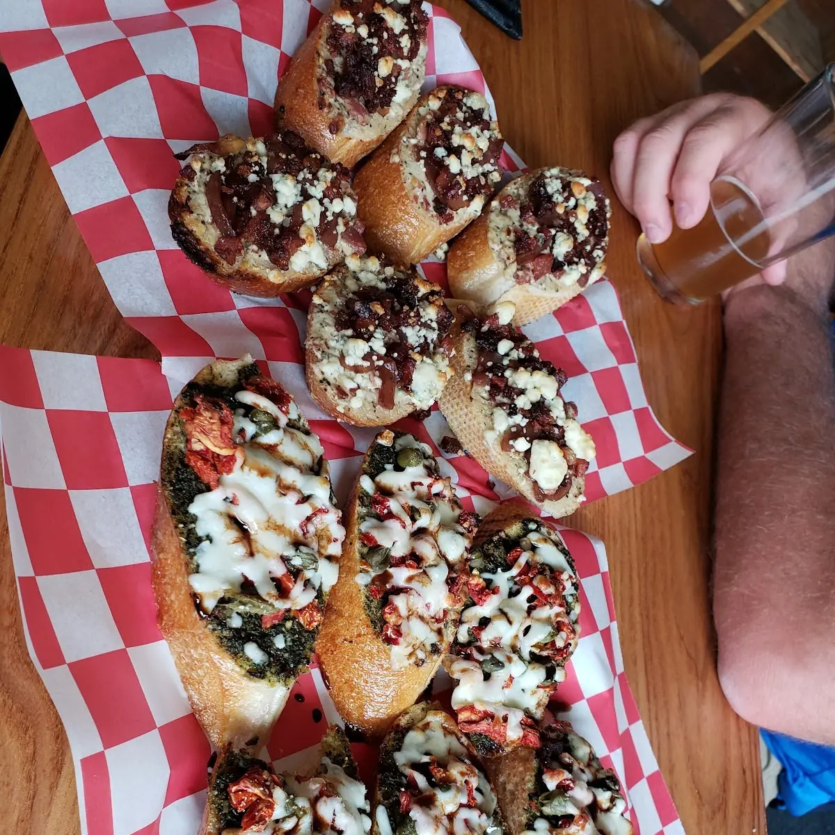 Bacon & Blue Cheese Bruschetta