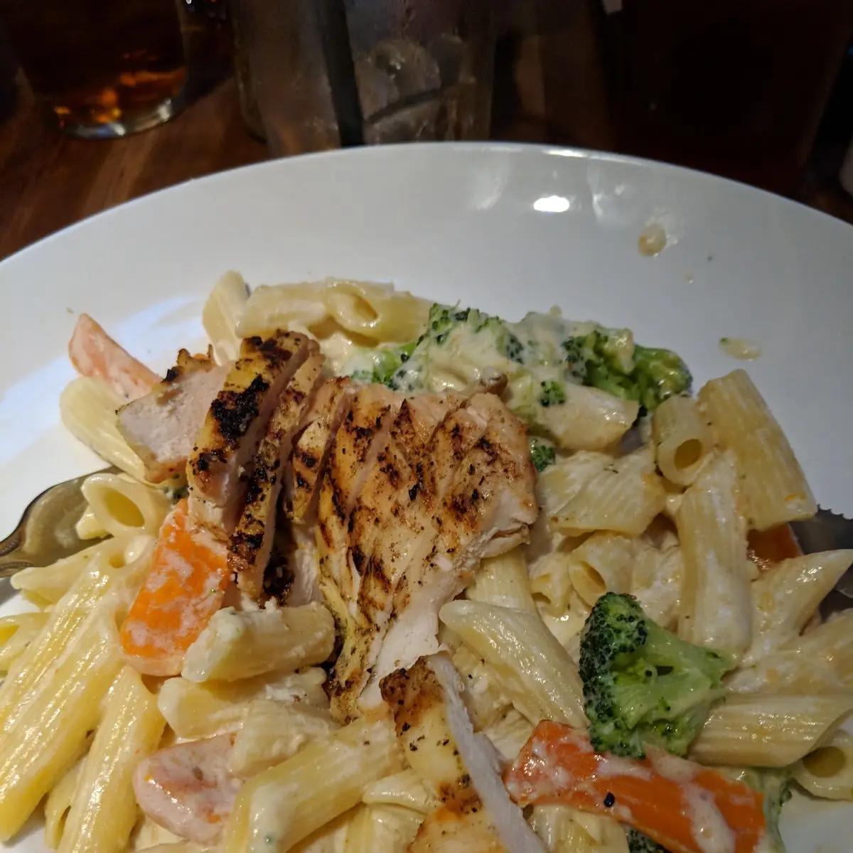 Grilled Chicken Alfredo