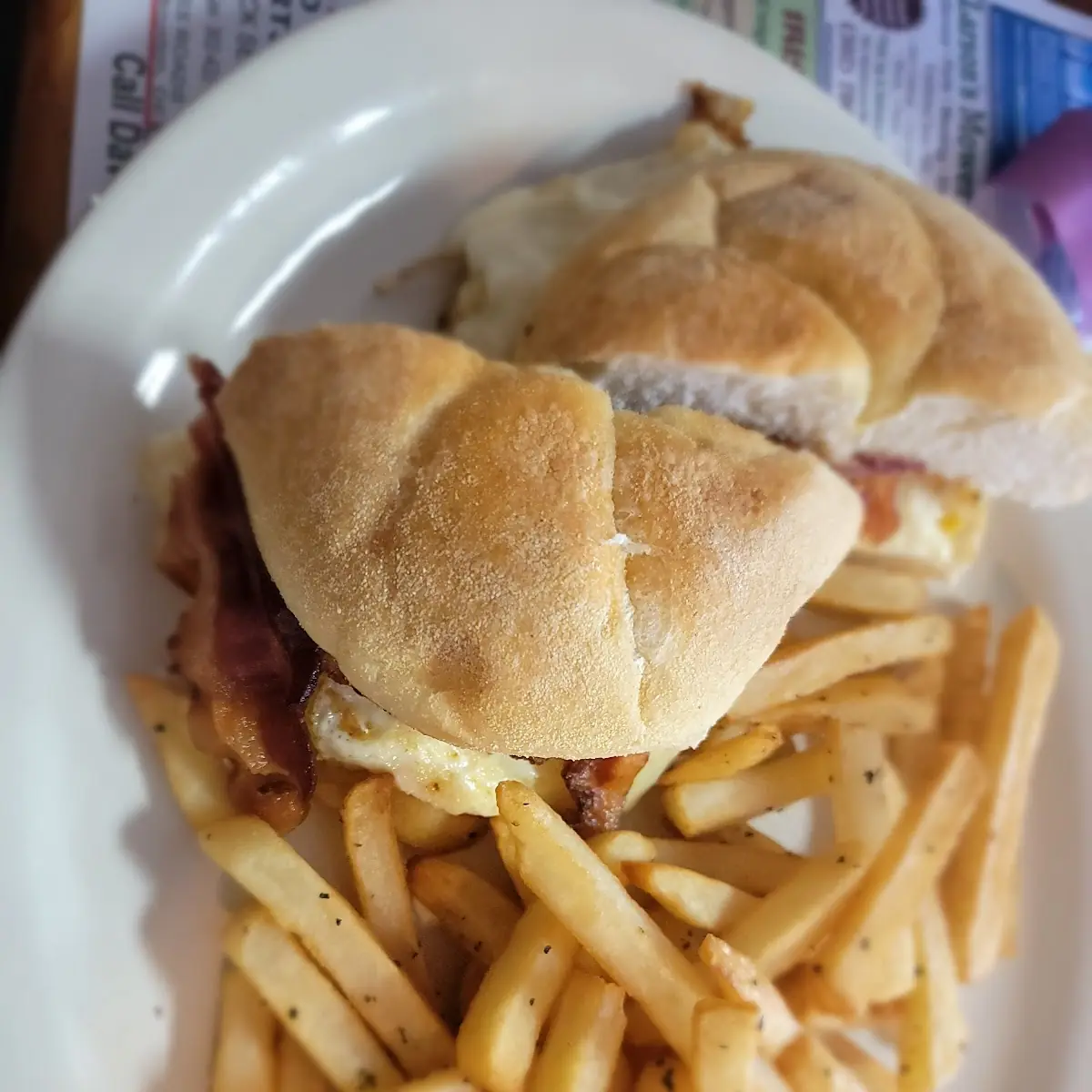Egg Bacon Cheese Sandwich