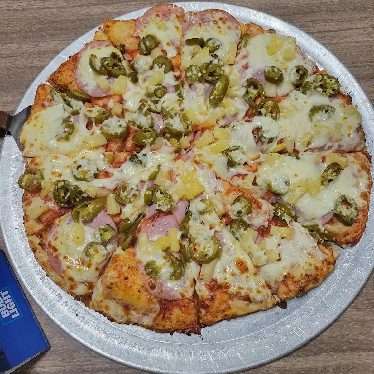 Hawaiian Pizza with Jalapenos