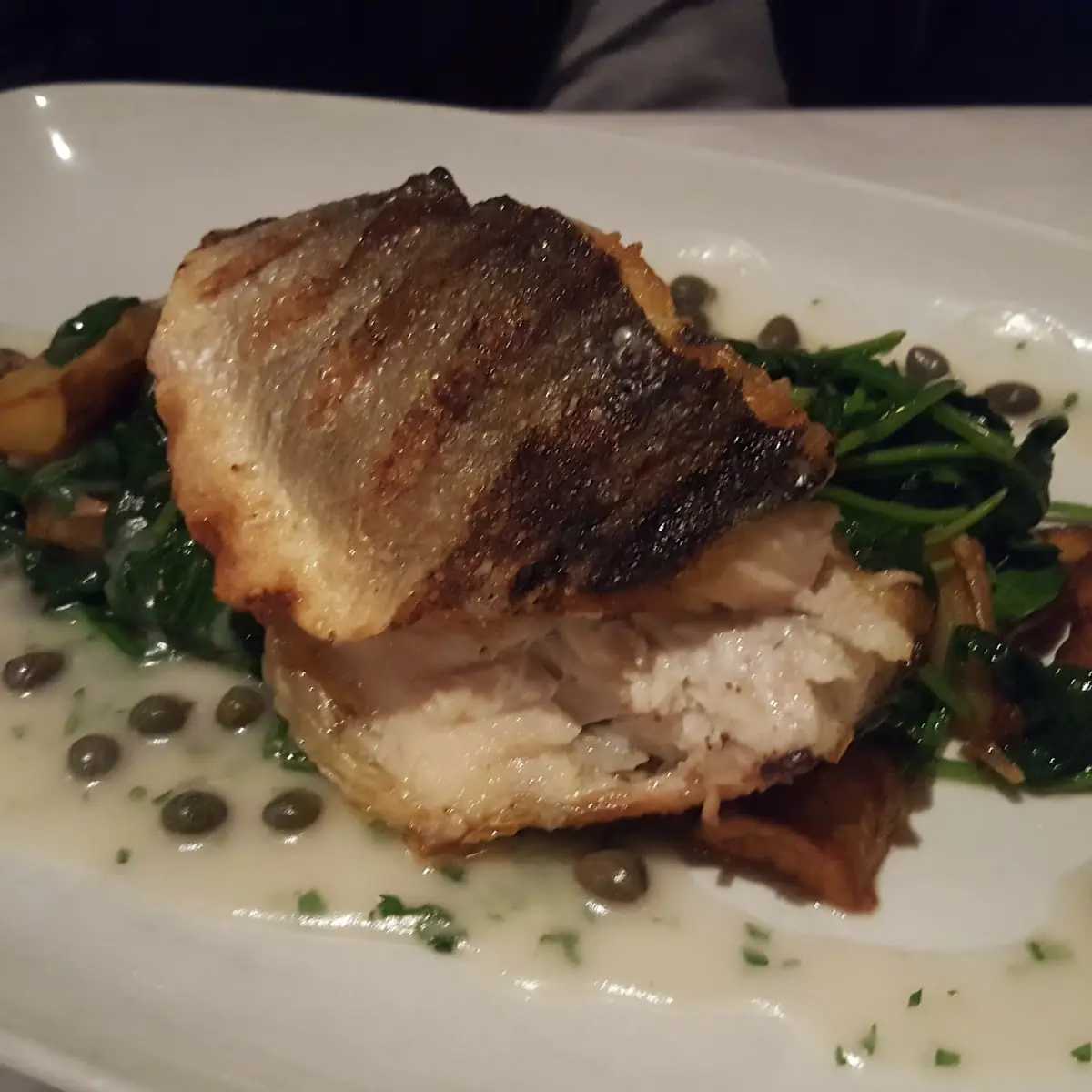 Black Olive Crusted Atlantic Halibut
